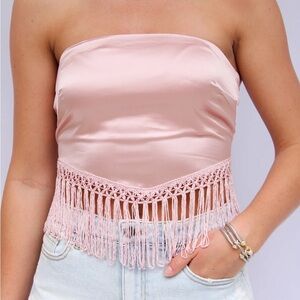 Le Lis Women’s Fringe Tube Top